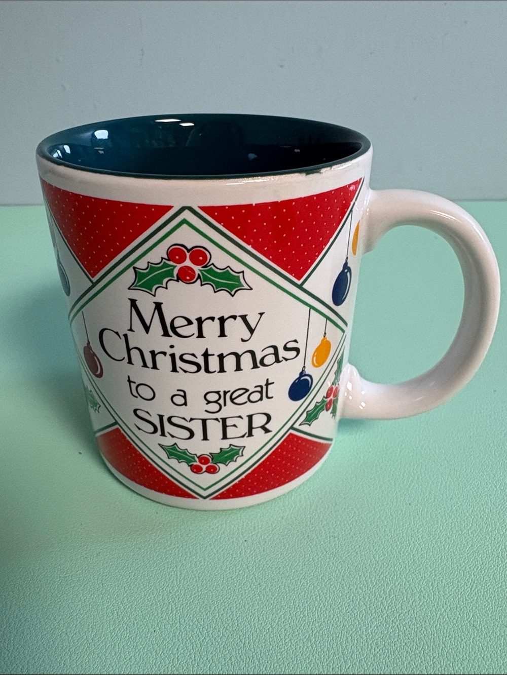 Contenova Christmas Coffee Mug, Merry Christmas to a Great Sister Mug